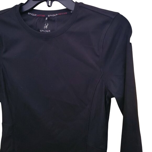 SPYDER Active Women XL Long Sleeve Pullover Activewear Pocket Shirt Thumb Hole - Picture 7 of 8